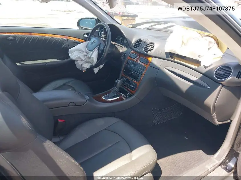 2004 Mercedes-Benz Clk 500 500 VIN: WDBTJ75J74F107875 Lot: 42609487