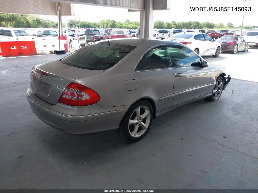 2005 Mercedes-Benz Clk 320 VIN: WDBTJ65J85F145093 Lot: 42580482