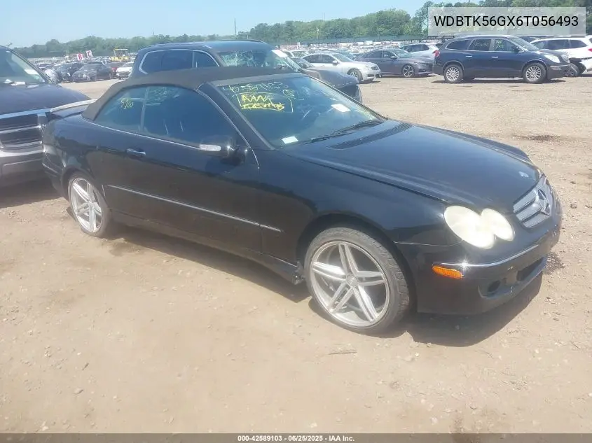 2006 Mercedes-Benz Clk 350 VIN: WDBTK56GX6T056493 Lot: 42589103