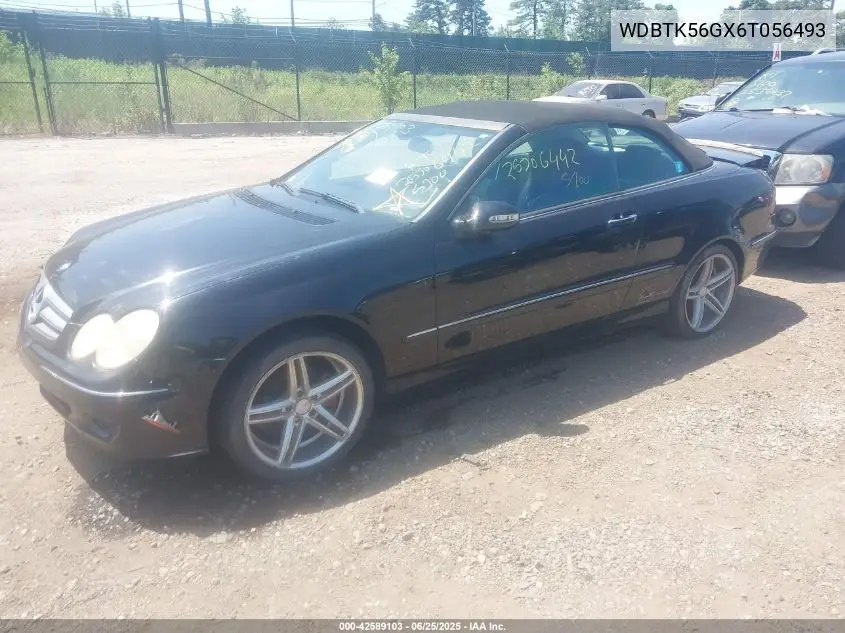2006 Mercedes-Benz Clk 350 VIN: WDBTK56GX6T056493 Lot: 42589103