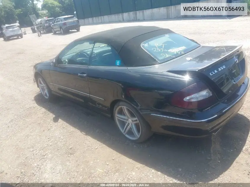 2006 Mercedes-Benz Clk 350 VIN: WDBTK56GX6T056493 Lot: 42589103