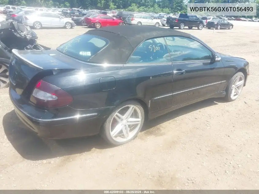 2006 Mercedes-Benz Clk 350 VIN: WDBTK56GX6T056493 Lot: 42589103