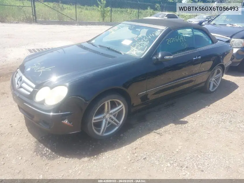 2006 Mercedes-Benz Clk 350 VIN: WDBTK56GX6T056493 Lot: 42589103