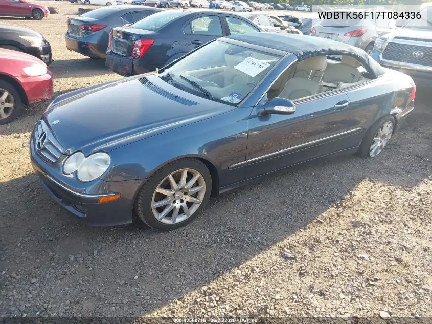 2007 Mercedes-Benz Clk 350 VIN: WDBTK56F17T084336 Lot: 42560716