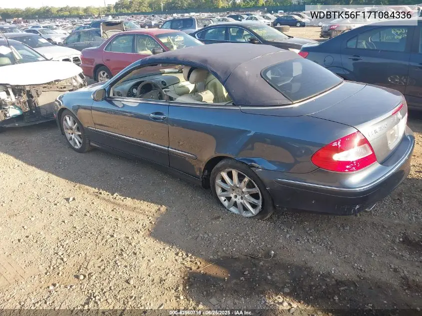 2007 Mercedes-Benz Clk 350 VIN: WDBTK56F17T084336 Lot: 42560716