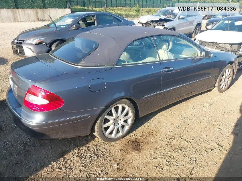 2007 Mercedes-Benz Clk 350 VIN: WDBTK56F17T084336 Lot: 42560716