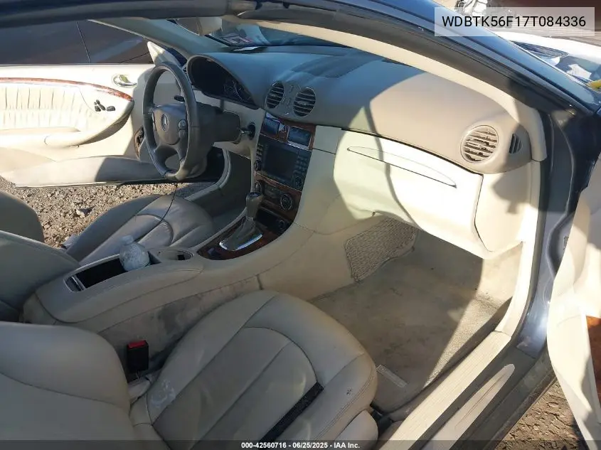 2007 Mercedes-Benz Clk 350 VIN: WDBTK56F17T084336 Lot: 42560716
