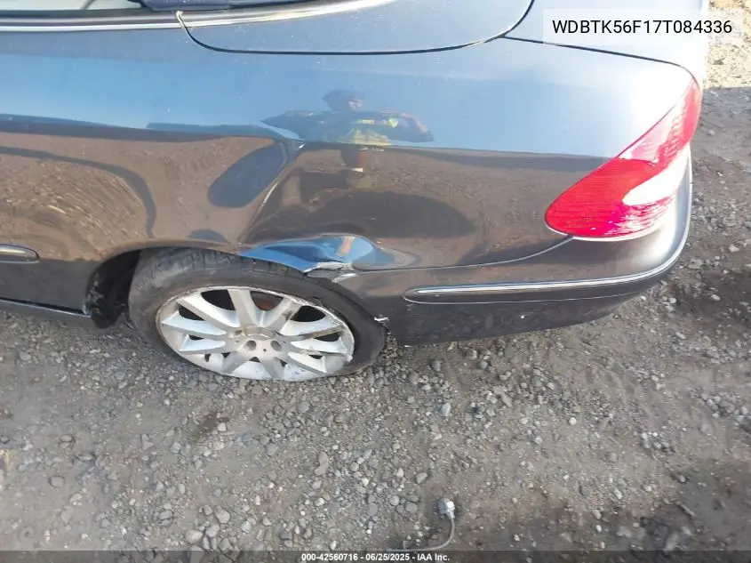 2007 Mercedes-Benz Clk 350 VIN: WDBTK56F17T084336 Lot: 42560716