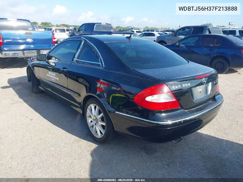 2007 Mercedes-Benz Clk 350 VIN: WDBTJ56H37F213888 Lot: 42566362