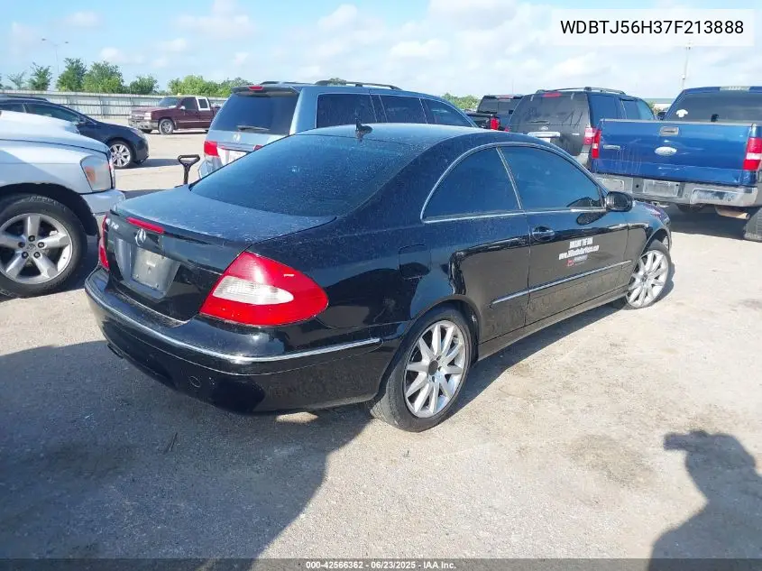 2007 Mercedes-Benz Clk 350 VIN: WDBTJ56H37F213888 Lot: 42566362