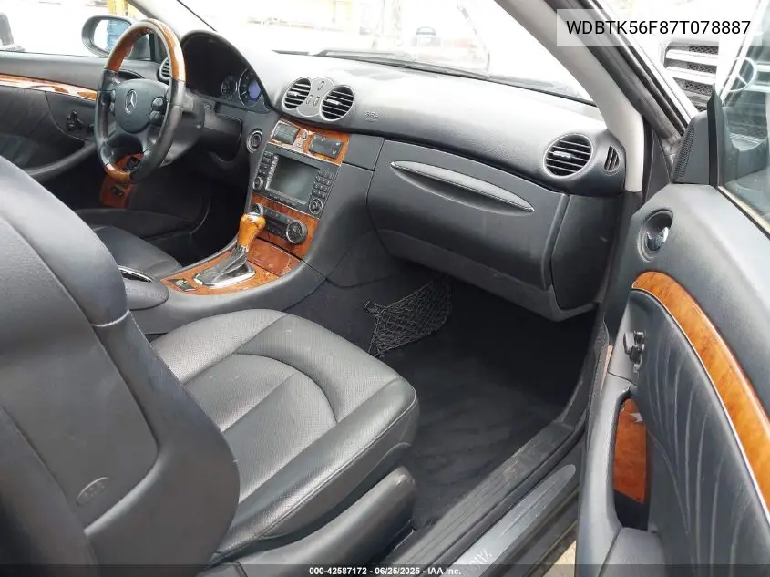 2007 Mercedes-Benz Clk 350 VIN: WDBTK56F87T078887 Lot: 42587172