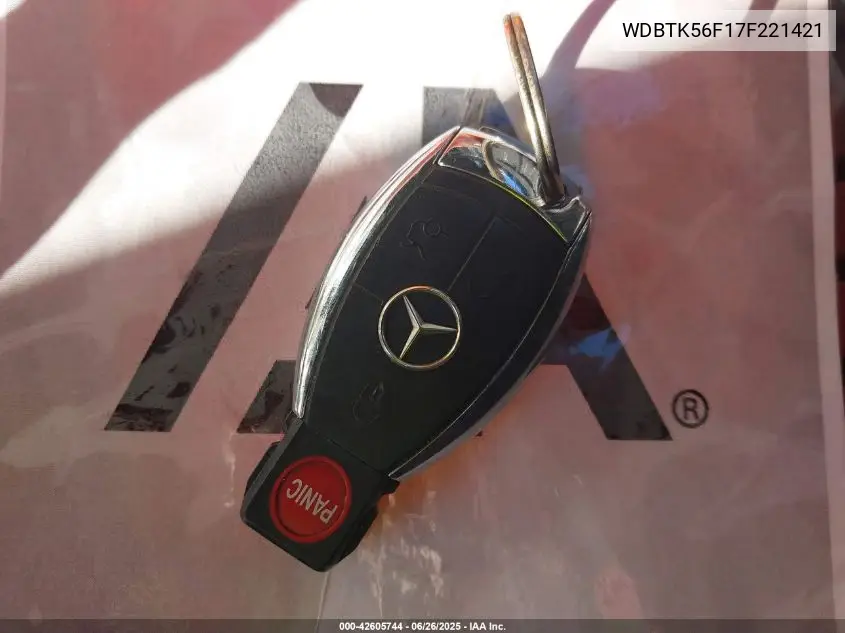 2007 Mercedes-Benz Clk 350 VIN: WDBTK56F17F221421 Lot: 42605744