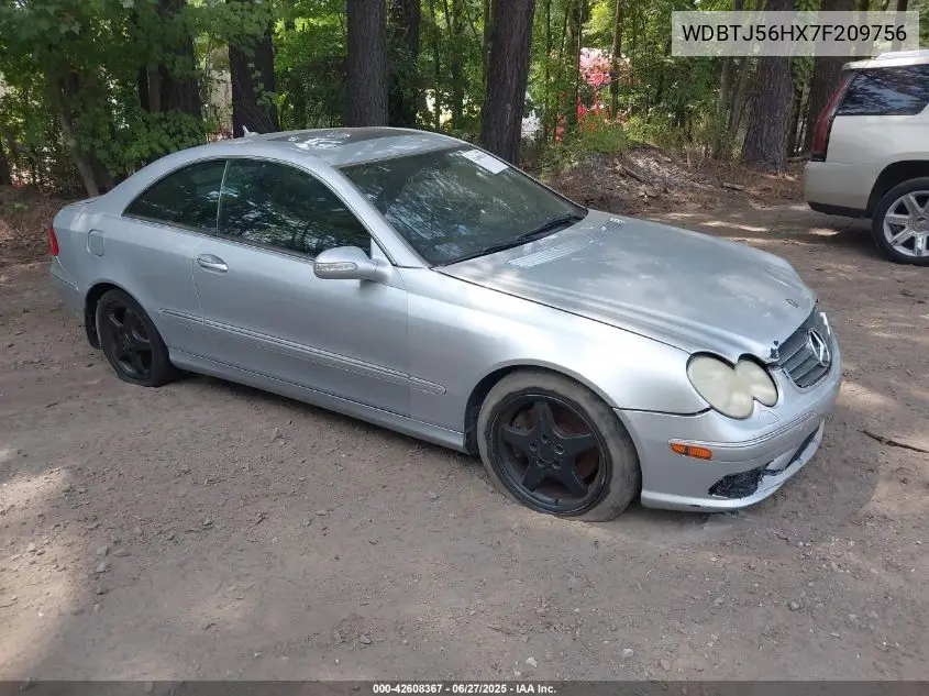 2007 Mercedes-Benz Clk 350 VIN: WDBTJ56HX7F209756 Lot: 42608367