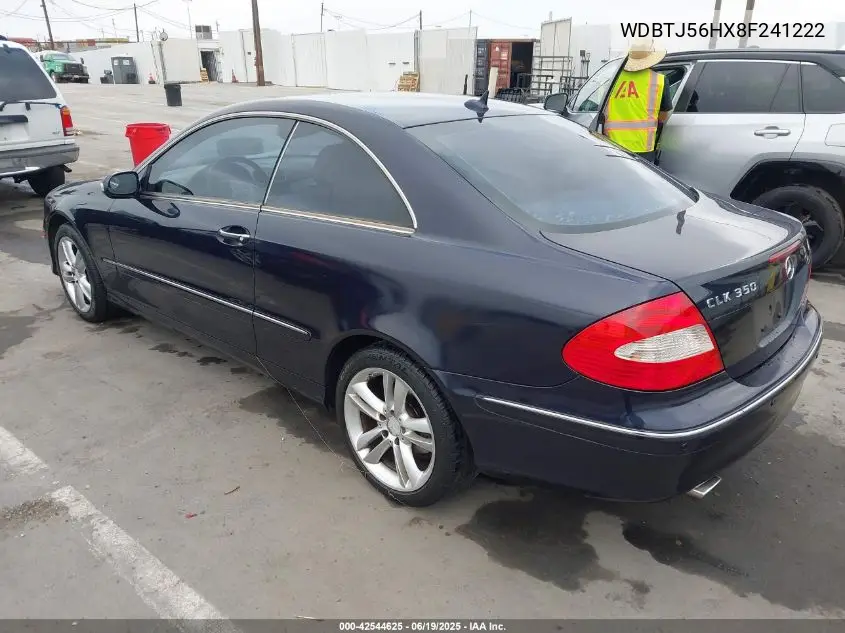 2008 Mercedes-Benz Clk 350 VIN: WDBTJ56HX8F241222 Lot: 42544625