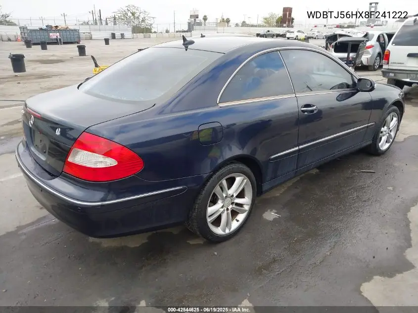 2008 Mercedes-Benz Clk 350 VIN: WDBTJ56HX8F241222 Lot: 42544625