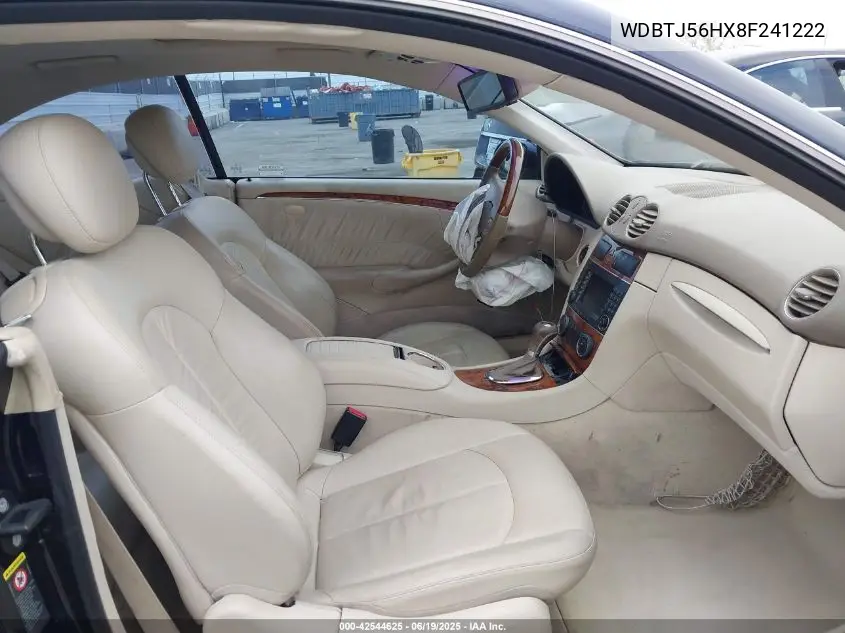 2008 Mercedes-Benz Clk 350 VIN: WDBTJ56HX8F241222 Lot: 42544625
