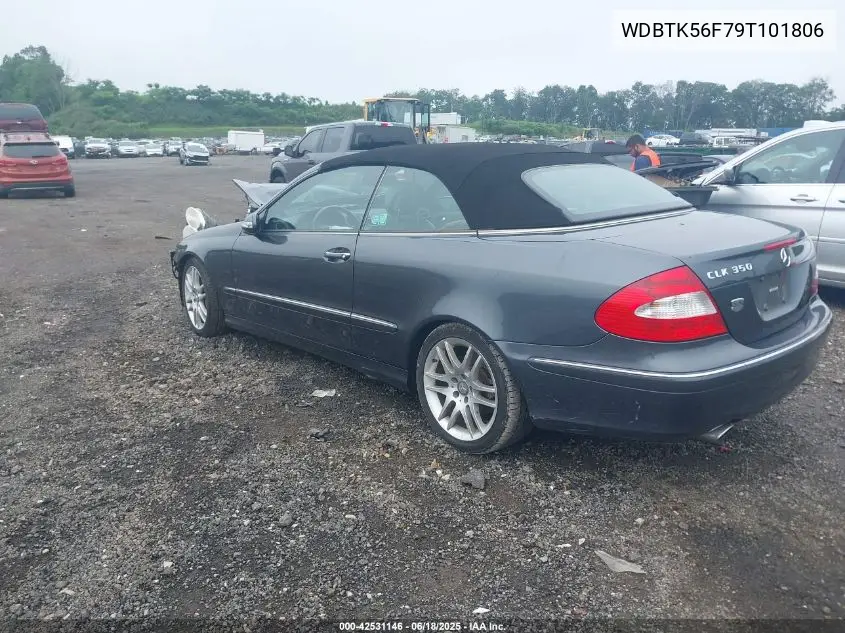 2009 Mercedes-Benz Clk 350 VIN: WDBTK56F79T101806 Lot: 42531146
