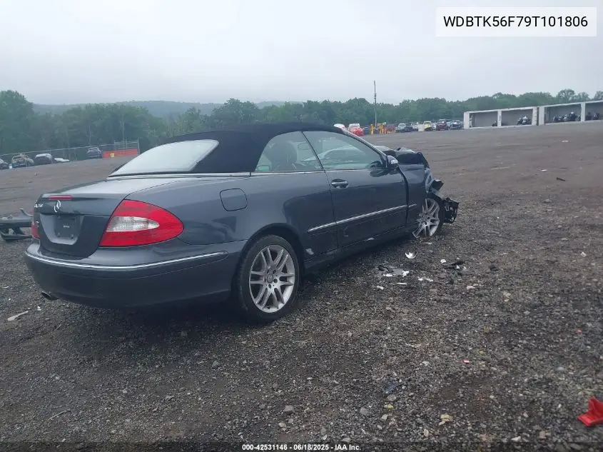 2009 Mercedes-Benz Clk 350 VIN: WDBTK56F79T101806 Lot: 42531146