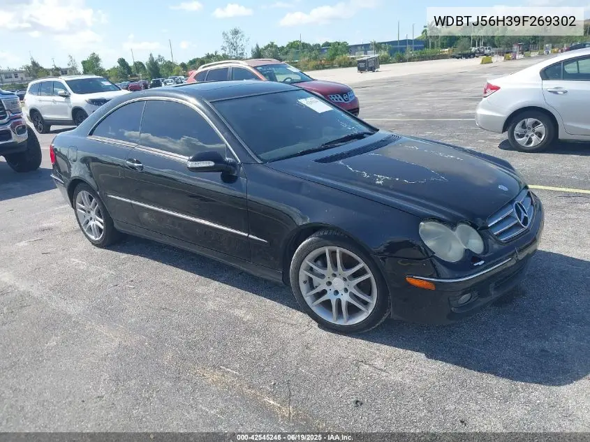 2009 Mercedes-Benz Clk 350 VIN: WDBTJ56H39F269302 Lot: 42545246