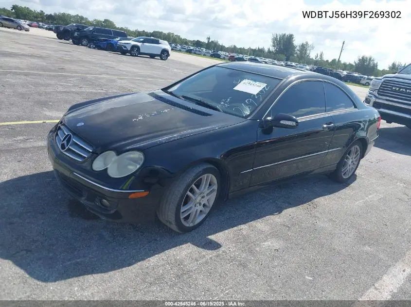 2009 Mercedes-Benz Clk 350 VIN: WDBTJ56H39F269302 Lot: 42545246
