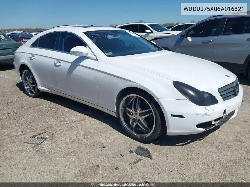 2006 Mercedes-Benz Cls 500 VIN: WDDDJ75X06A016821 Lot: 42046389