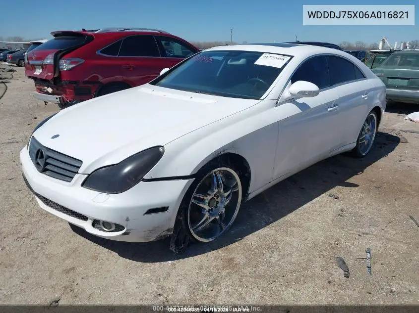 2006 Mercedes-Benz Cls 500 VIN: WDDDJ75X06A016821 Lot: 42046389