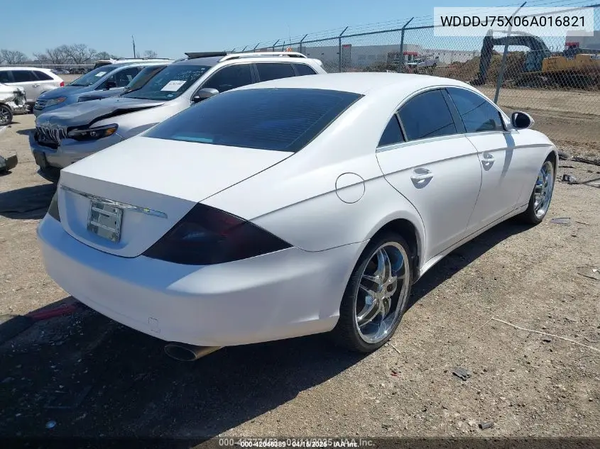 2006 Mercedes-Benz Cls 500 VIN: WDDDJ75X06A016821 Lot: 42046389