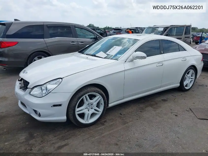 2006 Mercedes-Benz Cls 500 VIN: WDDDJ75X26A062201 Lot: 42121649