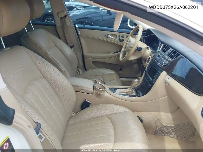 2006 Mercedes-Benz Cls 500 VIN: WDDDJ75X26A062201 Lot: 42121649