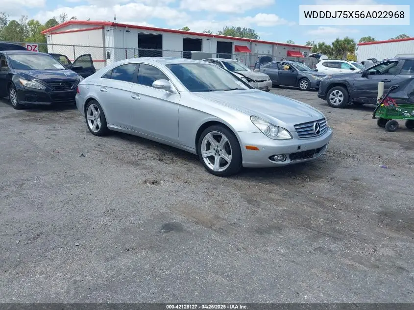 2006 Mercedes-Benz Cls 500 VIN: WDDDJ75X56A022968 Lot: 42128127