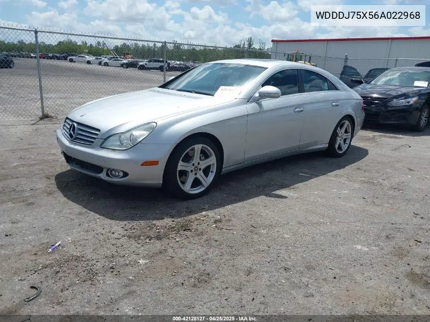 2006 Mercedes-Benz Cls 500 VIN: WDDDJ75X56A022968 Lot: 42128127