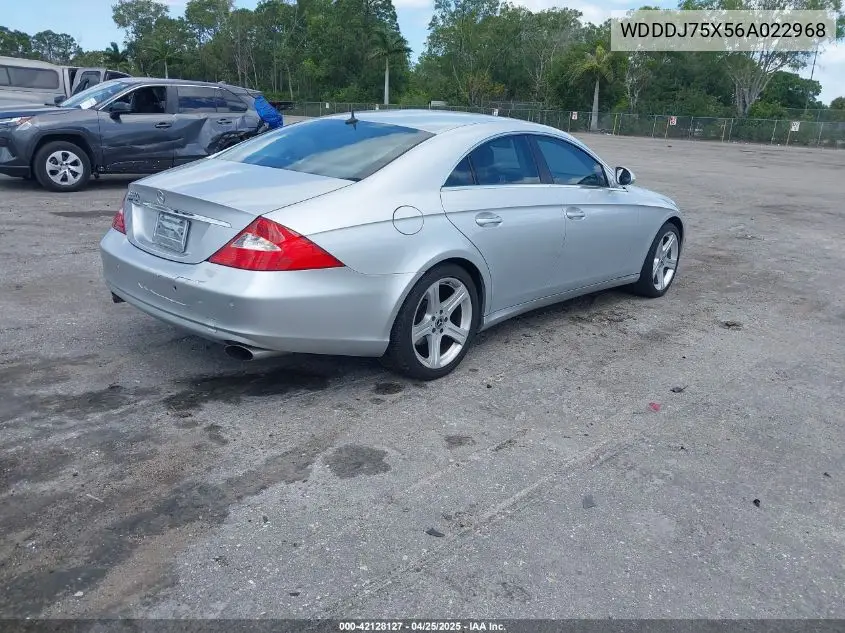 2006 Mercedes-Benz Cls 500 VIN: WDDDJ75X56A022968 Lot: 42128127