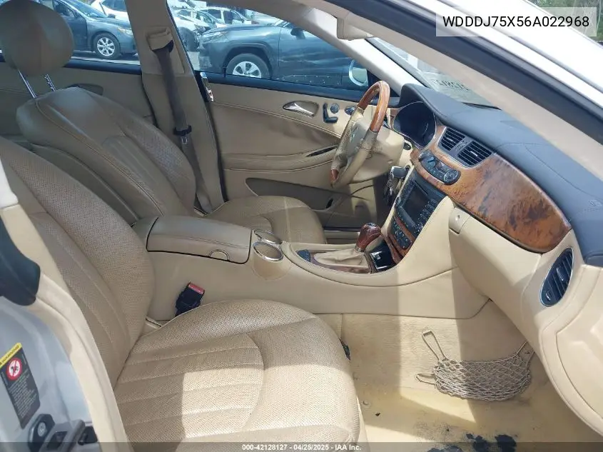 2006 Mercedes-Benz Cls 500 VIN: WDDDJ75X56A022968 Lot: 42128127