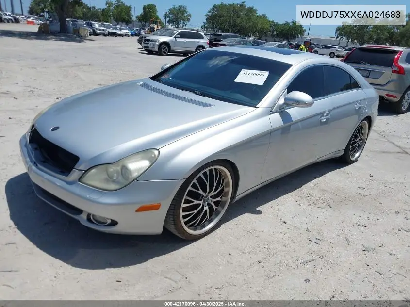 2006 Mercedes-Benz Cls 500 VIN: WDDDJ75XX6A024683 Lot: 42170096