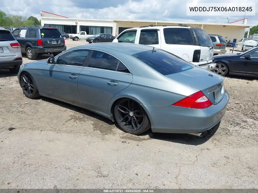 2006 Mercedes-Benz Cls 500 VIN: WDDDJ75X06A018245 Lot: 42175731