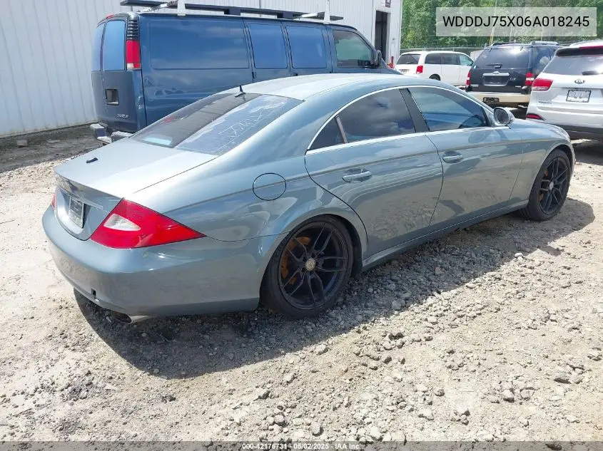 2006 Mercedes-Benz Cls 500 VIN: WDDDJ75X06A018245 Lot: 42175731