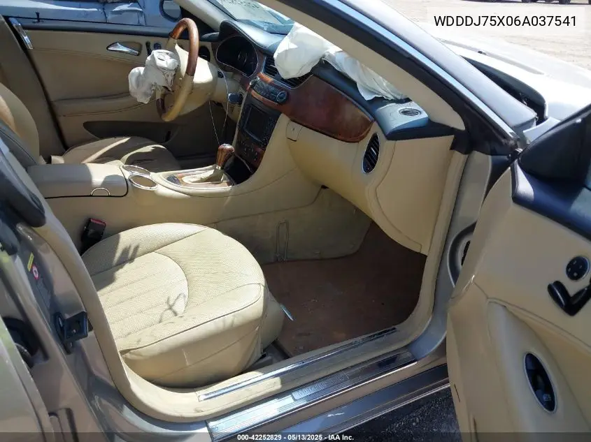 2006 Mercedes-Benz Cls 500 VIN: WDDDJ75X06A037541 Lot: 42252829
