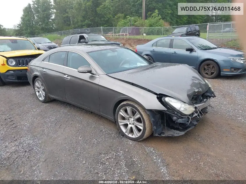 2006 Mercedes-Benz Cls 500 VIN: WDDDJ75X76A011468 Lot: 42263135