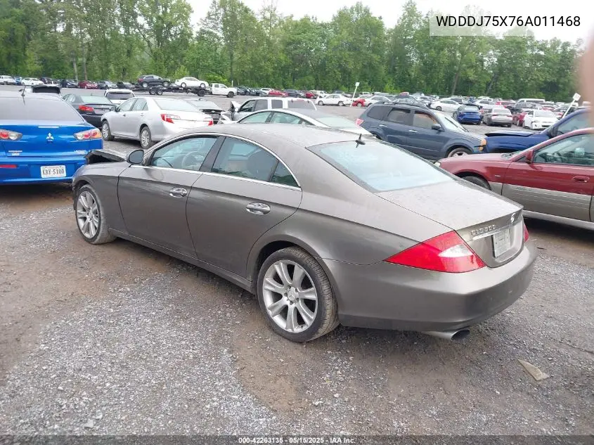 2006 Mercedes-Benz Cls 500 VIN: WDDDJ75X76A011468 Lot: 42263135