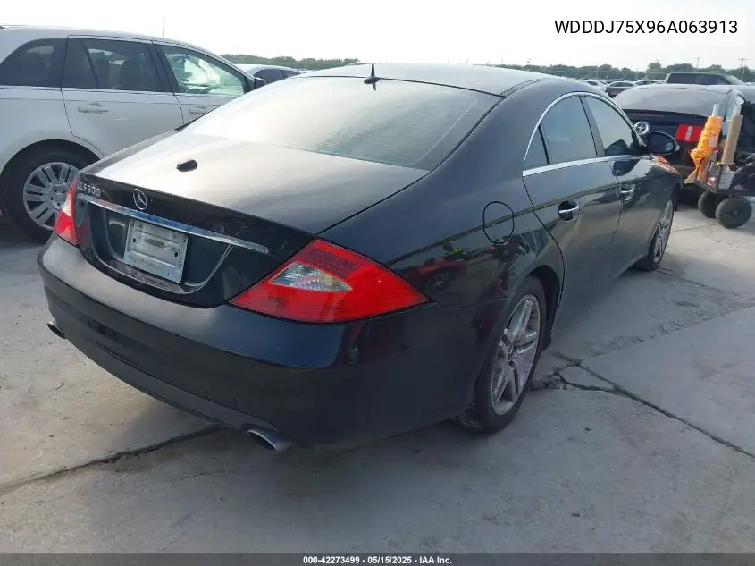 2006 Mercedes-Benz Cls 500 VIN: WDDDJ75X96A063913 Lot: 42273499