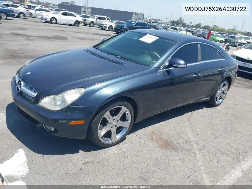 2006 Mercedes-Benz Cls 500 VIN: WDDDJ75X26A030722 Lot: 42324008
