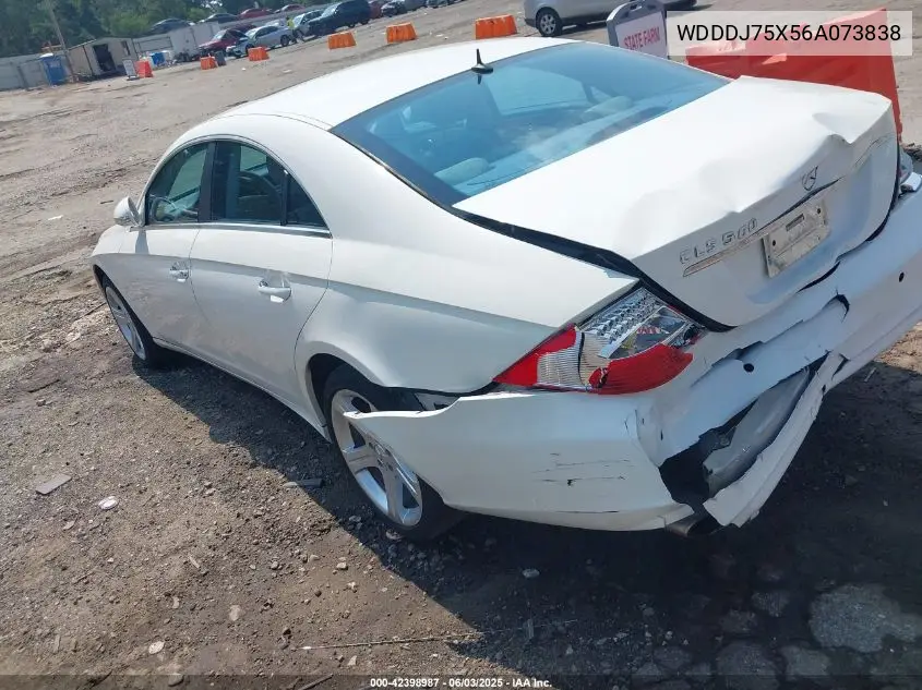 2006 Mercedes-Benz Cls 500 VIN: WDDDJ75X56A073838 Lot: 42398987