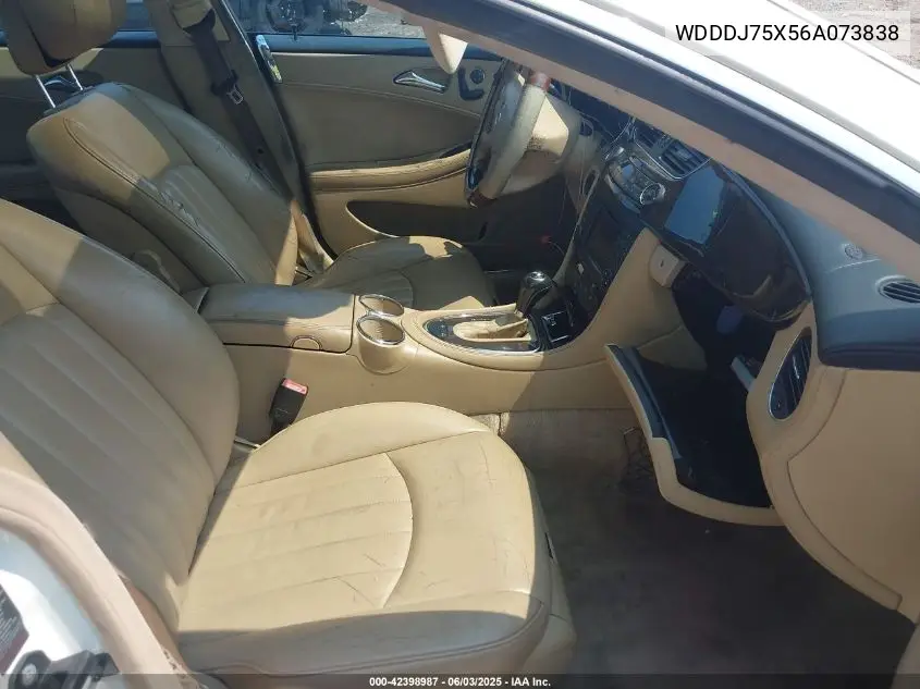 2006 Mercedes-Benz Cls 500 VIN: WDDDJ75X56A073838 Lot: 42398987