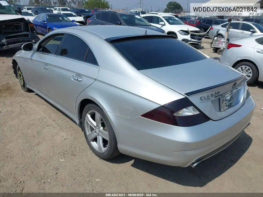 2006 Mercedes-Benz Cls 500 VIN: WDDDJ75X06A021842 Lot: 42473311