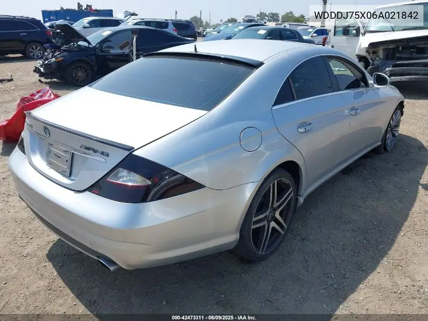 2006 Mercedes-Benz Cls 500 VIN: WDDDJ75X06A021842 Lot: 42473311