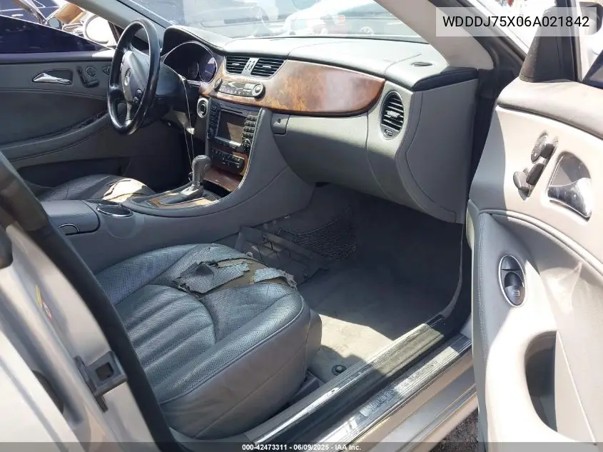 2006 Mercedes-Benz Cls 500 VIN: WDDDJ75X06A021842 Lot: 42473311
