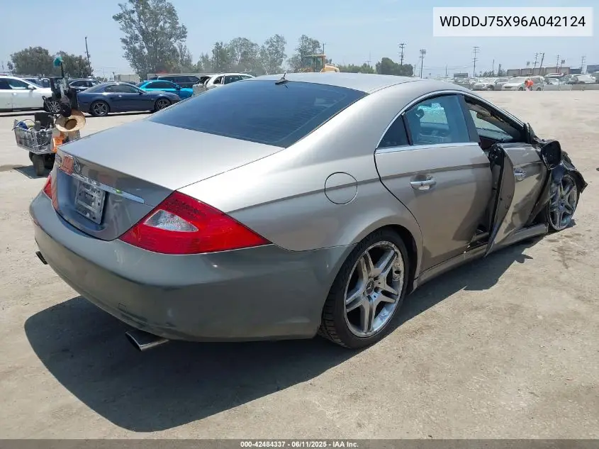 2006 Mercedes-Benz Cls 500 VIN: WDDDJ75X96A042124 Lot: 42484337