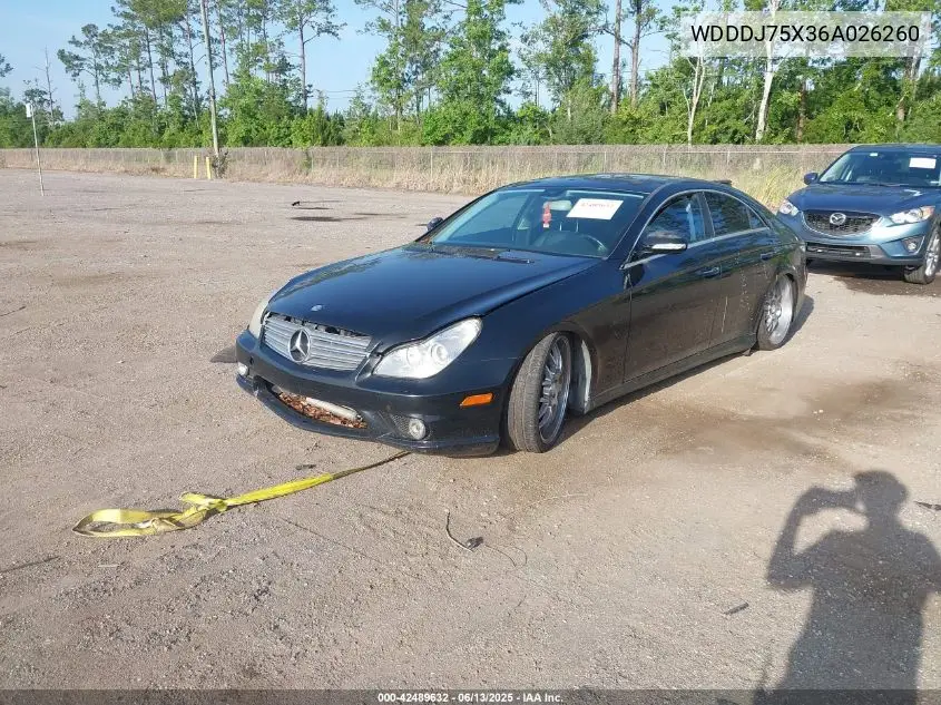 2006 Mercedes-Benz Cls 500 VIN: WDDDJ75X36A026260 Lot: 42489632