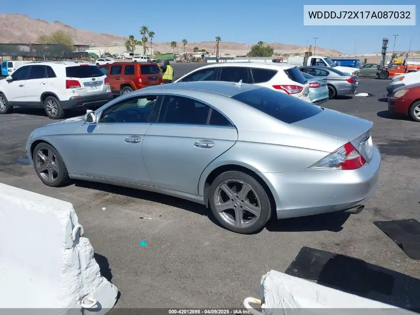 2007 Mercedes-Benz Cls 550 VIN: WDDDJ72X17A087032 Lot: 42012898