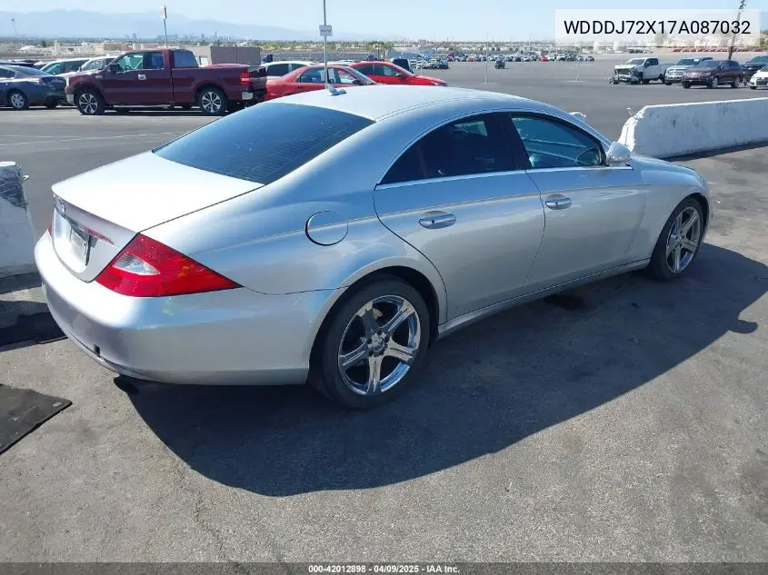 2007 Mercedes-Benz Cls 550 VIN: WDDDJ72X17A087032 Lot: 42012898